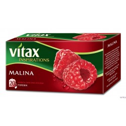 Herbata VITAX INSPIRATIONS Malina (20 saszetek) 40g zawieszka