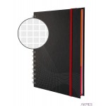Kołonotatnik Notizio 7023 A5 kratka 90 kartek oprawa twarda, ciemnoszary, Notizio by Avery Zweckform