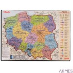 Podkładka na biurko z mapą Polski 500x650mm ESSELTE 12051