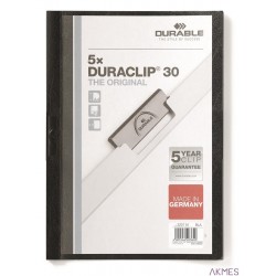 Skoroszyt DURACLIP Original 30 A4 1-30k.(5) czarny 222701 DURABLE