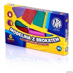 Modelina z brokatem 6 kol ASTRA 304109001