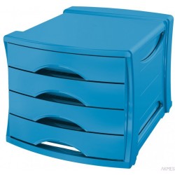 Pojemnik z 4 szufladami EUROPOST VIVIDA niebieski ESSELTE 623961