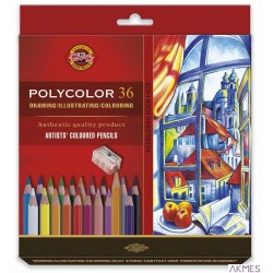 Kredki 3835, 36 kolorów POLYCOLOR KZ00404 KIN KOH-I-NOOR