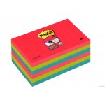 Bloczek samoprzylepny POST-IT_ Super Sticky (655-6SS-JP), 127x76xmm, 6x90 kart., energiczne kolory