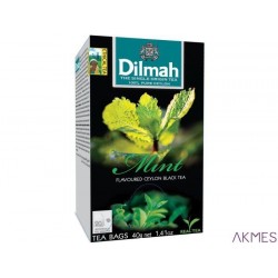 Herbata DILMAH AROMAT MIĘTA (20 saszetek) czarna