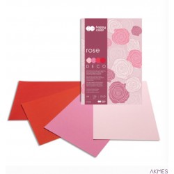Blok DECO ROSE HAPPY COLOR A4 20ark.170g 4 ko lory HA 3717 2030-062