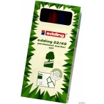 Markery EDDING permanentne ekologiczne 4 kol. etui ścięta końcówka 22/4s ed