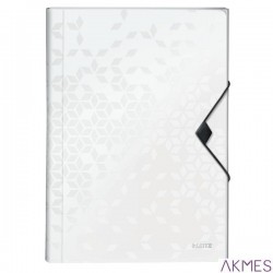 Teczka z 6 przegródkami PP Leitz WOW, biała 45890001 -a