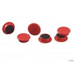Magnesy do tablic, ? 21 mm Czerwony 470203 DU RABLE