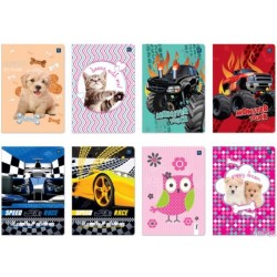 Zeszyt A5 60 gładki mix wzorów INTERDRUK