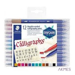 Pisak artystyczny do kaligrafii 3.5 i 2mm 24kol. Design Journey S 3005 TB24 Staedtler