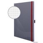 Notatnik Notizio 7021 A4 kratka 80 kartek oprawa miękka, szary, Notizio by Avery Zweckform
