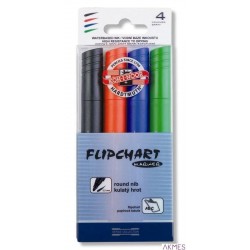 Marker do FLIPCHART 1405 4 kolory okrągła końcówka 771405