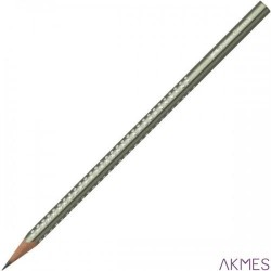 Ołówek SPARKLE B zielony metal. z kryształ.