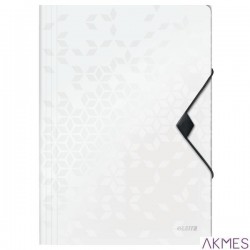 Teczka z gumką PP Leitz WOW, 15 mm, biała 45990001