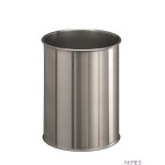 Kosz na śmieci, stal nierdzewna, okrągły 15 S rebrny 337223 DURABLE