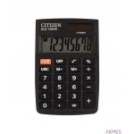 Kalkulator kieszonkowy CITIZEN SLD-100NR, 8-cyfrowy, 88x58mm, czarny
