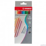 Kredki AQUACOL tektur.12 kol.. 1612-3