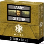 Farba olejna tuba 18ml kadmium czerwony 83410955 ASTRA