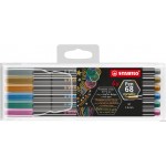 Cienkopis Pen 68 metallic etui 6 szt 6806/8-11-01 STABILO