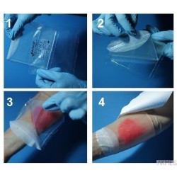 Sterylny opatrunek hydrożelowyAqua-Gel 6x12cm 5sztuk KIKGEL 0780