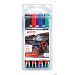 Marker perm.300-4szt EDDING końcówka okrągła