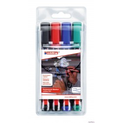 Marker perm.300-4szt EDDING końcówka okrągła