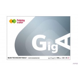 Blok techniczny biały 250g A2 15 ark. HAPPY COLOR 3725 4060-00