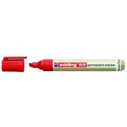 Marker EDDING permanentny ekologiczny ścięta końcówka czerwony 22/002/cz ed