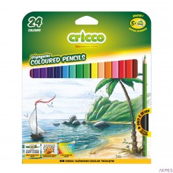 Kredki CRICCO trójkątne 24kol.mix wzorów CR322K24AX