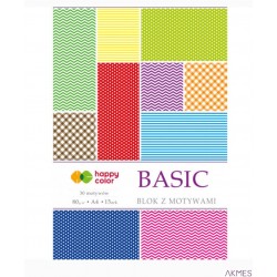 Blok z motywami BASIC 80g. A4 15ark. HA 3808 2030-A Happy Color