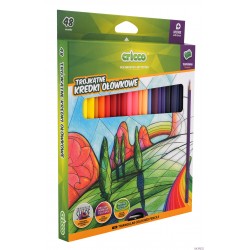 Kredki trójkątne 48kol+temp I