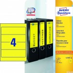 Etykiety na segregatory L4769-20 61 x 192 20 ark żółte, Avery Zweckform