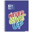 Kołozeszyt PP A4+ 80K kratka OXFORD NEVER GIVE UP 400115106