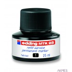 Tusz do markerów pernamentnych 25ml czarny MTK25/001/C