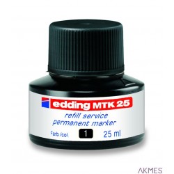 Tusz do markerów pernamentnych 25ml czarny MTK25/001/C