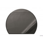 Podkład na biurko półokrągły przez.okładka 650x520mm czarny 729001 DURABL