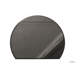 Podkład na biurko półokrągły przez.okładka 650x520mm czarny 729001 DURABL