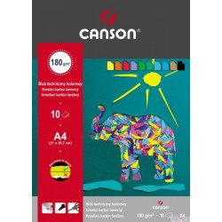 Blok techniczny A4 kolor 160g 400075209 CANSON