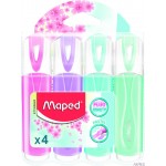 Zakre. FLUO PEPS pastel mix kolorów 4 szt etui pud. z zaw. 742546 MAPED