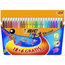 Flamastry BIC Kids Kid Couleur 18+6szt, 8418033