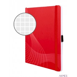 Notatnik Notizio 7039 A5 kratka 80 kartek oprawa miękka, czerwony, Notizio by Avery Zweckform