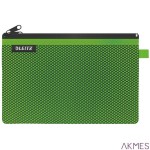 Koszulka z suwakiem z dwoma przegródkami Leitz WOW, rozmiar L, zielona 40130054