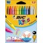 Kredki świecowe BIC Kids Plastidecor 12 kolorów, 945764