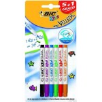 Marker suchościeralny BIC KIDS Mini Velleda Marker Suchościeralny mix Blister 6szt, 8413871