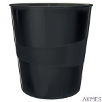 Kosz na śmieci 15L Leitz WOW, czarny 52781095