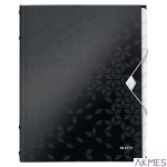 Teczka segregująca 12 przekładek PP Leitz WOW, czarna 46340095 -a