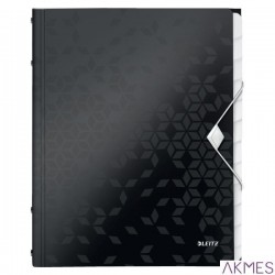 Teczka segregująca 12 przekładek PP Leitz WOW, czarna 46340095 -a