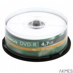 Płyta OMEGA DVD-R 4,7GB 16X SLIM CAKE (10) OMD16S-