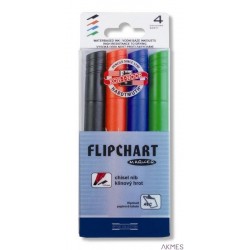 Marker do FLIPCHART 1406 4 kolory ścięta końcówka 771406